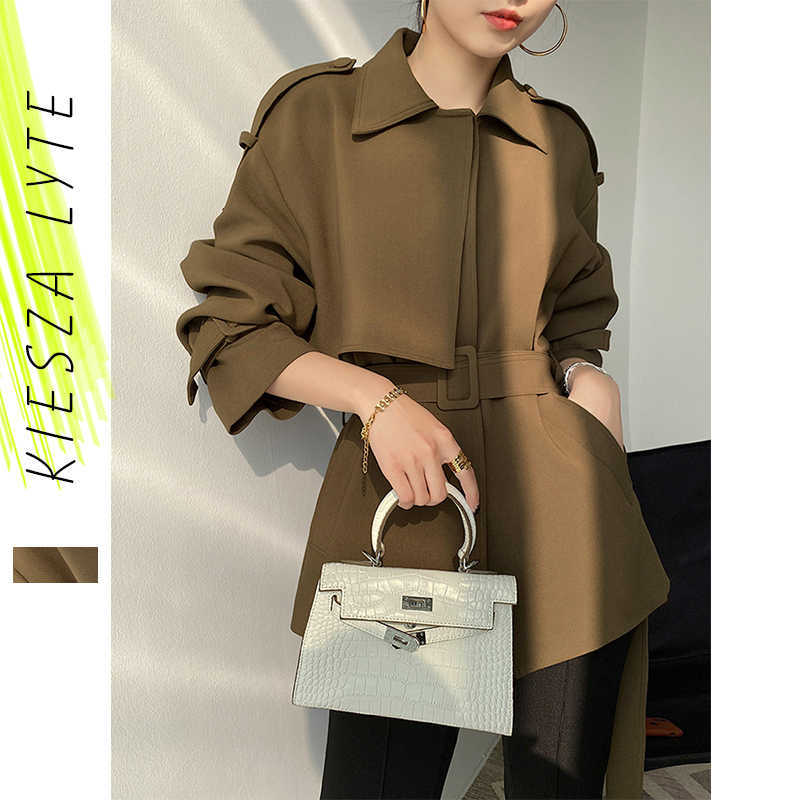 Trench coat for women style spring autumn loose short office lady work jacket female outerwear 210608, Brown
Trench coat for women style spring autumn loose short office lady work jacket female outerwear 210608, Brown