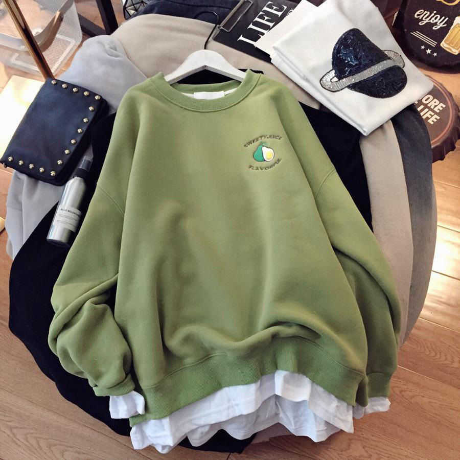 Autumn and winter Hoodies For Women Korean style thickened Sweatshirrt Female Warm keeping Large Oversized kawaii Clothing 210910