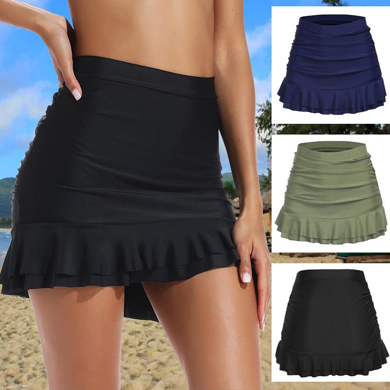 Two-piece Suits Swimsuit Women 2021 Skirted Bikini Bottom High Waisted Shirred Ruffles Swimwear Swim Skirt Swimming Suit
Two-piece Suits Swimsuit Women 2021 Skirted Bikini Bottom High Waisted Shirred Ruffles Swimwear Swim Skirt Swimming Suit