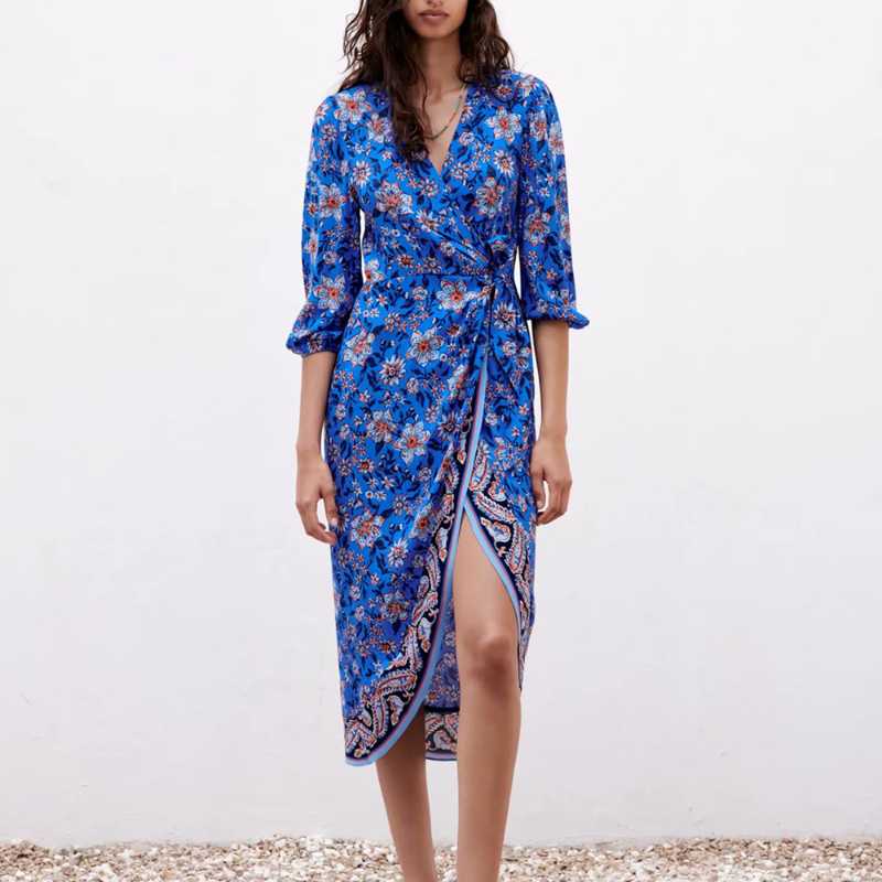 Casual Dresses 2021 Summer Fashion Pleated Close-fitting Flower Printed Split Dress For Women, Picture color
Casual Dresses 2021 Summer Fashion Pleated Close-fitting Flower Printed Split Dress For Women, Picture color