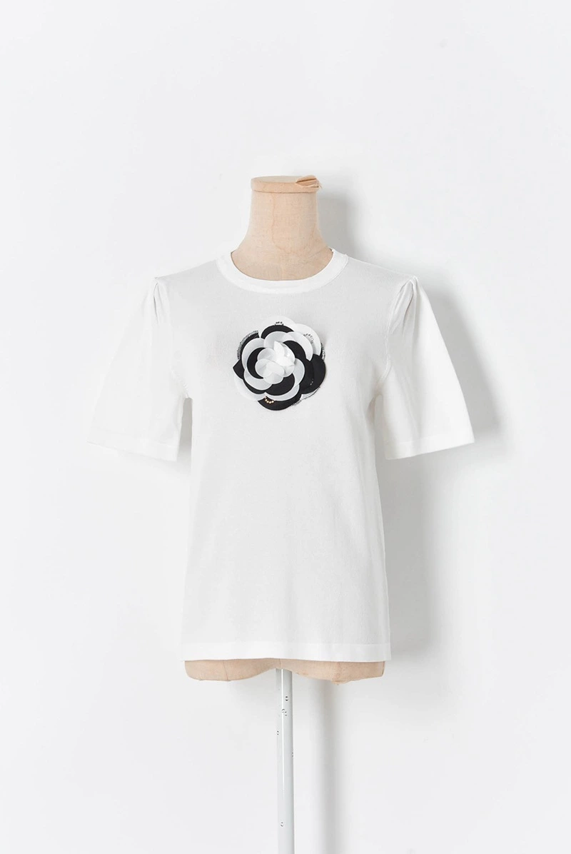 2021 Milan Style Spring Summer Brand Same Style Sweater Black White Pullover Print Regular Short Sleeve Women Clothes mingzhi, White;black
2021 Milan Style Spring Summer Brand Same Style Sweater Black White Pullover Print Regular Short Sleeve Women Clothes mingzhi, White;black