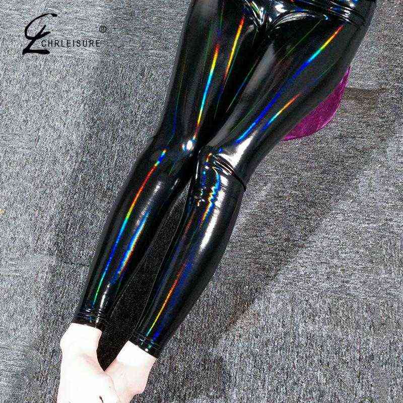 Black Pu Leather Pants Women High Waist Leggings Trousers Thick Stretch Pantalon Mujer 211115