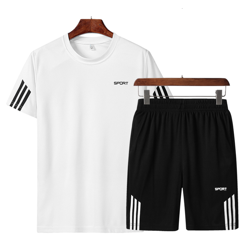 2021 New Short Sleeve+shorts Summer 2pc Mens t Shirt Suit Sportswear Casual Basic Tops Cool Tee Shirts Set Pf5p, Gray
2021 New Short Sleeve+shorts Summer 2pc Mens t Shirt Suit Sportswear Casual Basic Tops Cool Tee Shirts Set Pf5p, Gray