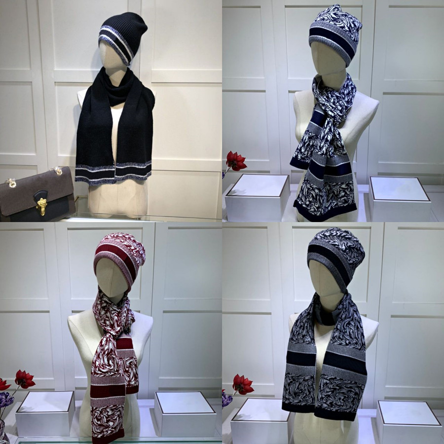 Designer Hats Scarves Sets Beanie Fashion Cashmere Warm Hat Scarf for Man Women Winter Shawl Caps 4 Colors Top Quality
Designer Hats Scarves Sets Beanie Fashion Cashmere Warm Hat Scarf for Man Women Winter Shawl Caps 4 Colors Top Quality
