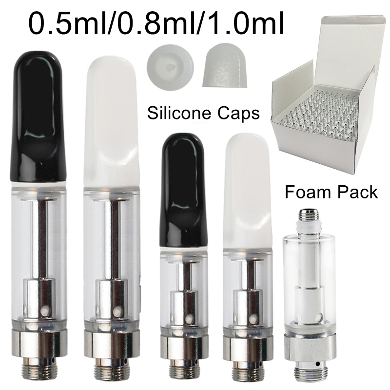 TH205 Atomizers Empty Vape Pen Cartridges 0.8ml 1ml 510 Thread Ceramic Coil Tips Carts Atomizer Glass Thick Oil E Cigarettes Wax Vaporizer
TH205 Atomizers Empty Vape Pen Cartridges 0.8ml 1ml 510 Thread Ceramic Coil Tips Carts Atomizer Glass Thick Oil E Cigarettes Wax Vaporizer