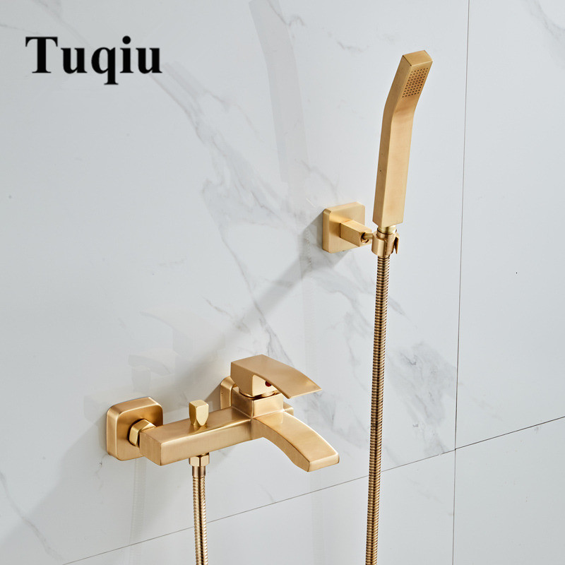 2021 New Set Wall Mounted Brushed Gold Bathtub Faucet, Bathroom Cold Hot Bath and Shower Mixer Taps Brass 1wno
2021 New Set Wall Mounted Brushed Gold Bathtub Faucet, Bathroom Cold Hot Bath and Shower Mixer Taps Brass 1wno