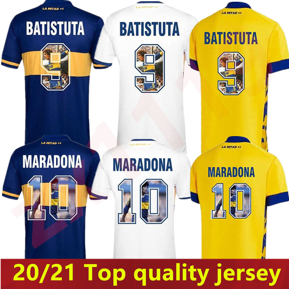 20 21 Maradona Boca Juniors soccer jerseys 2020 2021 Maillots de football Boca Special printing #9 BATISTUTA football Shirt uniforms, As pic
20 21 Maradona Boca Juniors soccer jerseys 2020 2021 Maillots de football Boca Special printing #9 BATISTUTA football Shirt uniforms, As pic