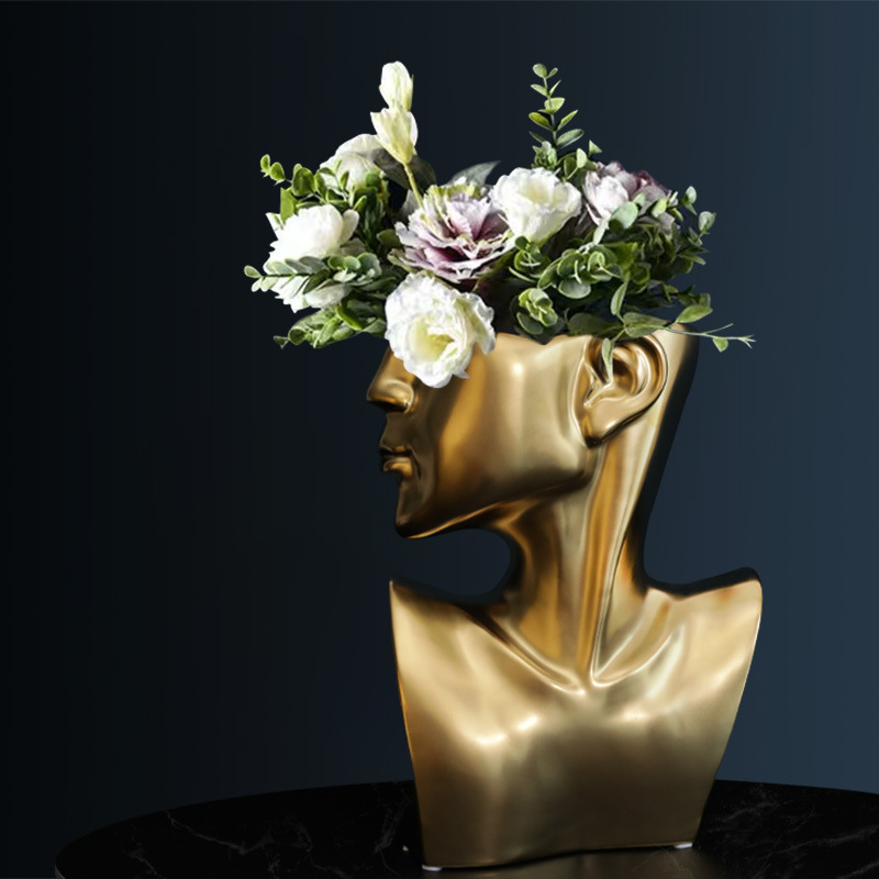 Nordic Style Creative Face Ceramic Vase Ornament Living Room Dry Flower Inserting Art Home Decoration
Nordic Style Creative Face Ceramic Vase Ornament Living Room Dry Flower Inserting Art Home Decoration