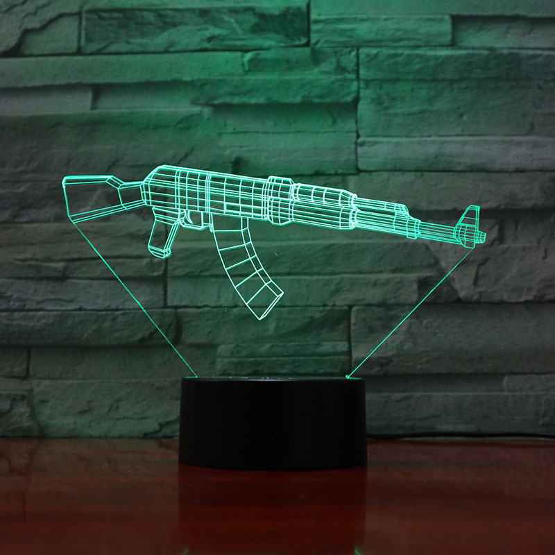 Gun Night Light LED 3D Illusion Nightlight Acrylic Table Lamp Party Room Decor Atmosphere Cool Gift for Kids Boys APP Control
Gun Night Light LED 3D Illusion Nightlight Acrylic Table Lamp Party Room Decor Atmosphere Cool Gift for Kids Boys APP Control