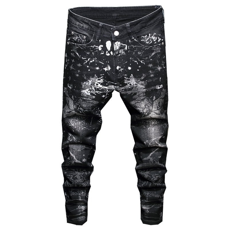 2021 New Men's Male Trousers Original Design American Style Fashion Mid-waist Jeans Letter Printing Black Slim Trendy Pants 3002 Qvo1
2021 New Men's Male Trousers Original Design American Style Fashion Mid-waist Jeans Letter Printing Black Slim Trendy Pants 3002 Qvo1