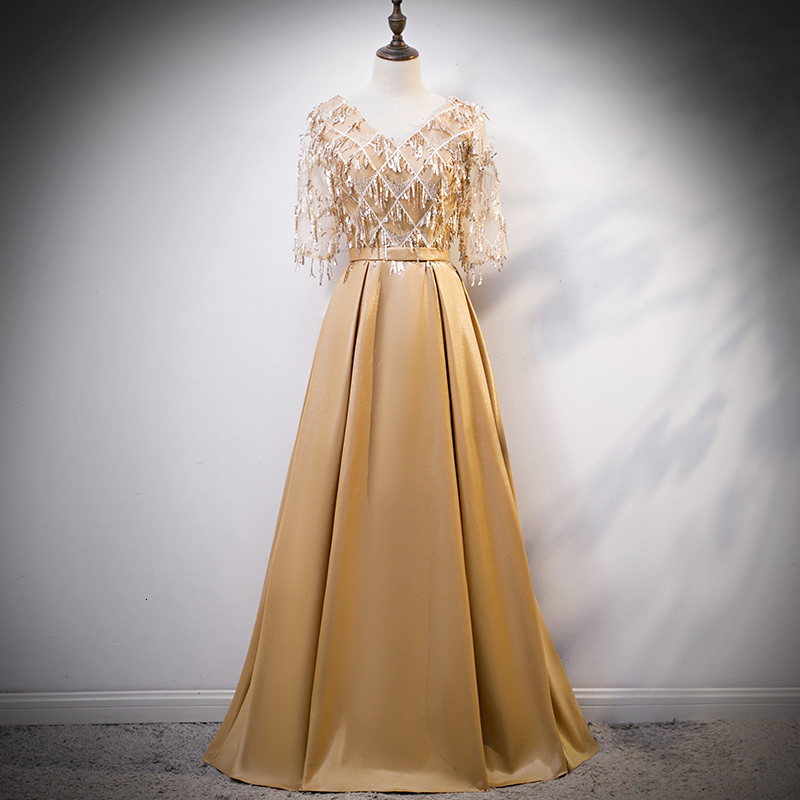 Gold Sequined Chinese Traditional Qipao Bride Cheongsam Dress Vestidos Temperament Wedding Gowns Party Banquet Dresses F8bp
Gold Sequined Chinese Traditional Qipao Bride Cheongsam Dress Vestidos Temperament Wedding Gowns Party Banquet Dresses F8bp