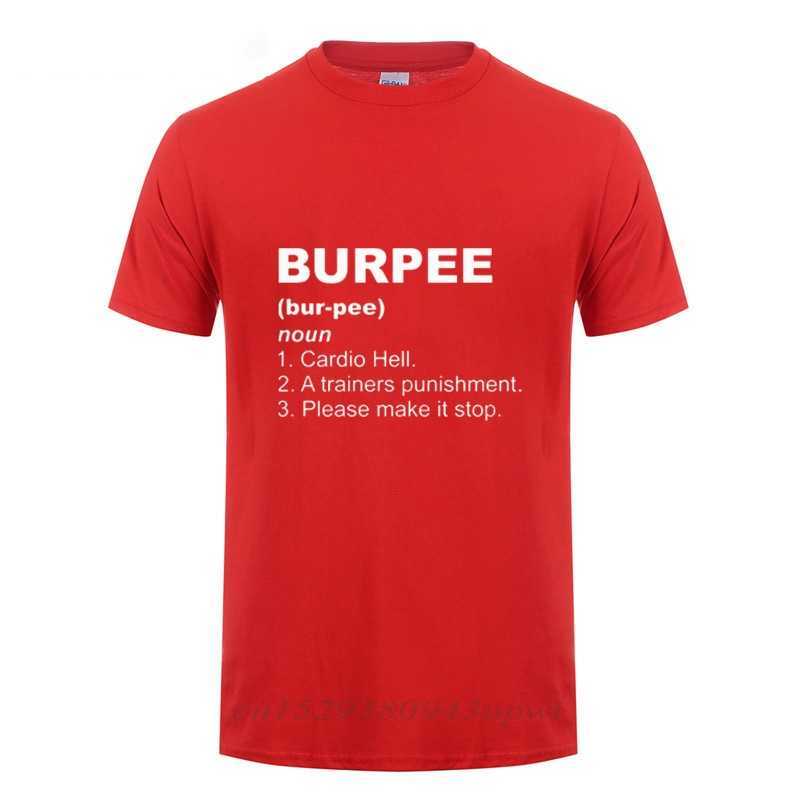 Office Burpee Definition T Shirt Funny Birthday Gift For Men Streetwear Loose Cotton T-Shirt Crossfit Workout Clothing 210629