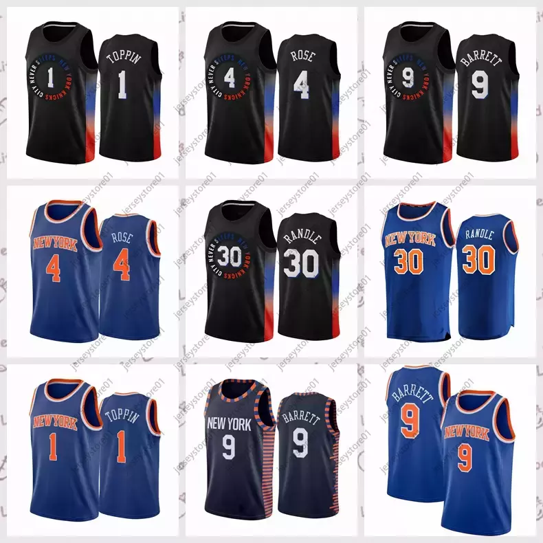 2021 Vintage Men Retro Basketball Jersey R.J. 9 Barrett Derrick Rose Shirts Julius Randle Obi Toppin Dragic Adebayo Black blue white Size S-2XL
2021 Vintage Men Retro Basketball Jersey R.J. 9 Barrett Derrick Rose Shirts Julius Randle Obi Toppin Dragic Adebayo Black blue white Size S-2XL