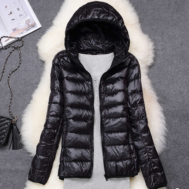 15 Colors Plus Size 5XL 6XL 7XL Women's Lightweight Packable Down Puffer Jacket Coat Winter Portable Outerwear 211013
