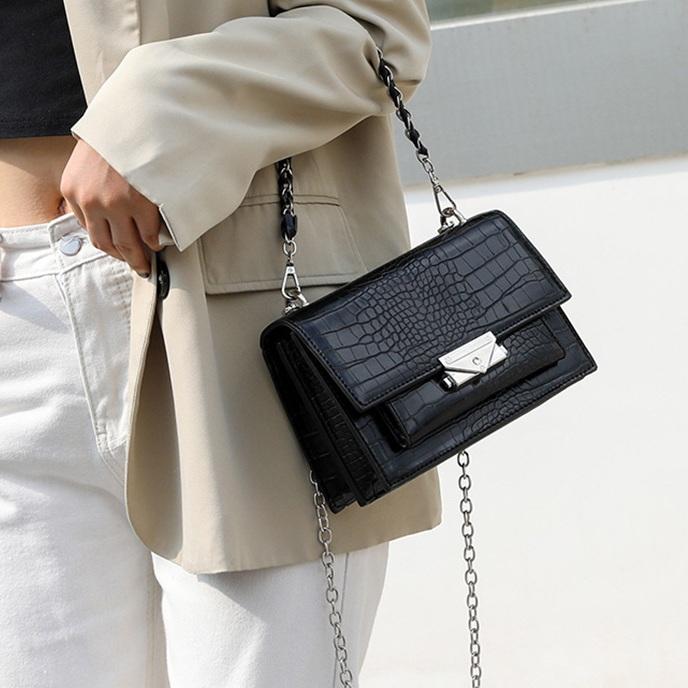 Crocodile Pattern mini Crossbody Bags For Women 2021 Chain Small Bag PU Leather Hand Bag Ladies Designer Shoulder Bags Handbag, Black
Crocodile Pattern mini Crossbody Bags For Women 2021 Chain Small Bag PU Leather Hand Bag Ladies Designer Shoulder Bags Handbag, Black