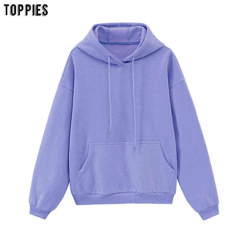 toppies womens fleece hoodies sweatshirts oversized sweatshirt winter clothes Korean 211109