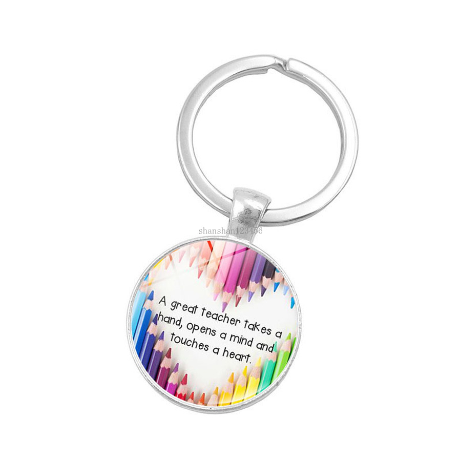 Great Teacher keychain Teachers' Day glass cabochon keychain key rings bag hangs fashion jewelry drop ship, Slivery;golden
Great Teacher keychain Teachers' Day glass cabochon keychain key rings bag hangs fashion jewelry drop ship, Slivery;golden