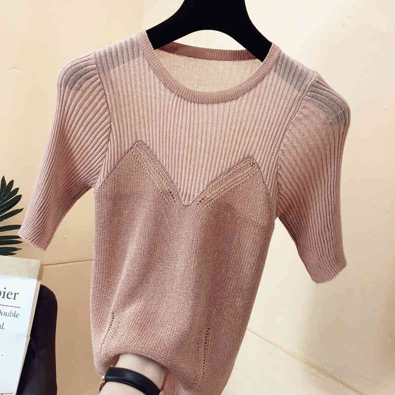 Bandeau stitching glitter silk bright Korean women's round neck short-sleeved western-style bottoming shirt 210525, Khaki
Bandeau stitching glitter silk bright Korean women's round neck short-sleeved western-style bottoming shirt 210525, Khaki