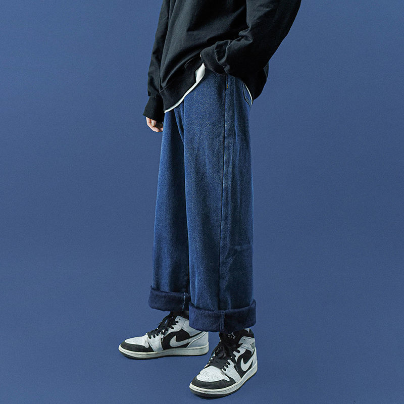 2021 New Winter Men' Thicken Plush Blue Color Casual Pants Baggy Homme Cargo Pocket Jeans Loose Biker Denim Trousers Size -2xl Qdpq 
2021 New Winter Men' Thicken Plush Blue Color Casual Pants Baggy Homme Cargo Pocket Jeans Loose Biker Denim Trousers Size -2xl Qdpq