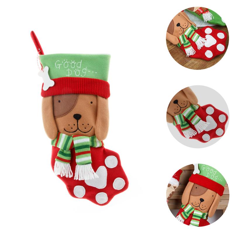 Christmas Decorations 1 Pc Storage Bag Dog Shape Candy Pouch Xmas Stocking Hanging Pendants
Christmas Decorations 1 Pc Storage Bag Dog Shape Candy Pouch Xmas Stocking Hanging Pendants