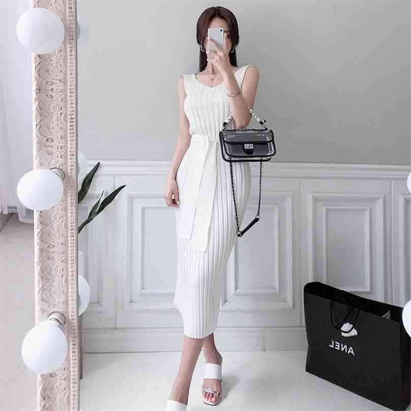 Han edition summer wear sexy deep v-neck sleeveless knitting dress lace-up female bag hip 210602, White
Han edition summer wear sexy deep v-neck sleeveless knitting dress lace-up female bag hip 210602, White