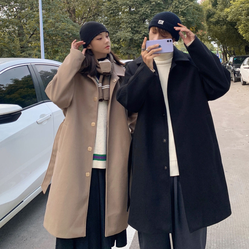 2021 New Korean Style Long Men' Fashion Solid Color Casual Oversize Men Loose Couple Woolen Coat Mens Overcoat Mil9, Khaki
2021 New Korean Style Long Men' Fashion Solid Color Casual Oversize Men Loose Couple Woolen Coat Mens Overcoat Mil9, Khaki