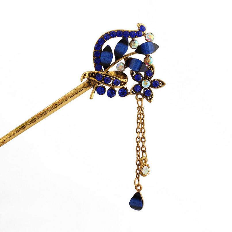 Epecket DHL The new palace women's headdress hairpin tassel step shaker DAFZ030 Hair Jewelry Hairpins