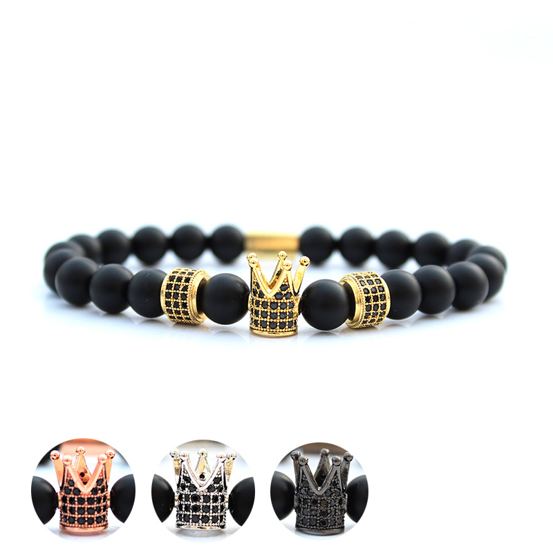 Natural stone beads bracelet crown bracelets for women pulseras jewellery men armband accessories bracciale uomo bileklik, Black
Natural stone beads bracelet crown bracelets for women pulseras jewellery men armband accessories bracciale uomo bileklik, Black