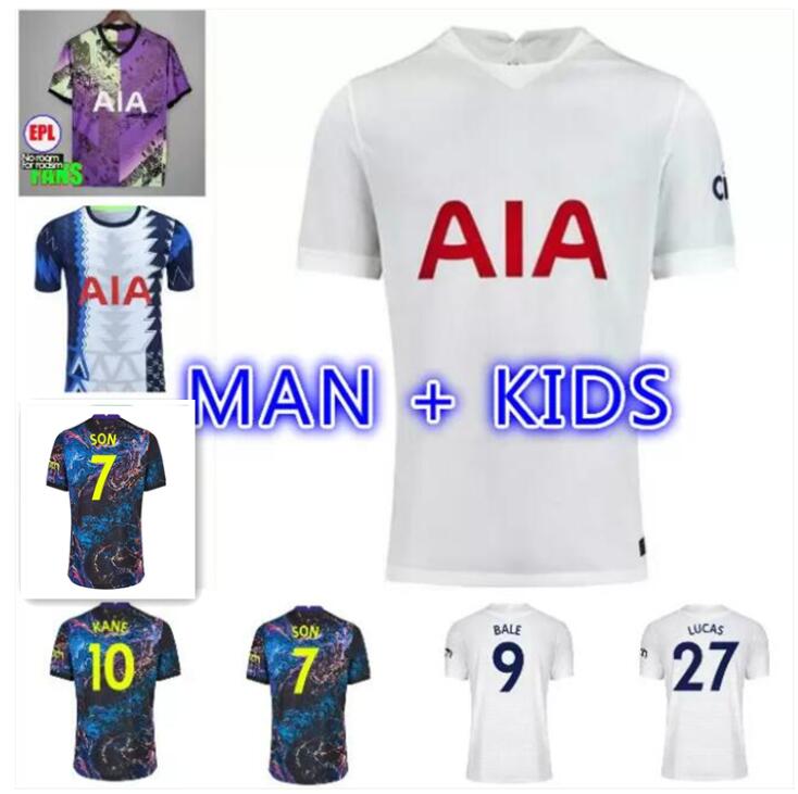 21 22 KANE SON BERGWIJN Soccer Jerseys HOJBJERG colorful Away 2021 2022 LUCAS DELE Third TOTTENHAM 3rd Football kit shirt BRYAN purple tops, Black;yellow
21 22 KANE SON BERGWIJN Soccer Jerseys HOJBJERG colorful Away 2021 2022 LUCAS DELE Third TOTTENHAM 3rd Football kit shirt BRYAN purple tops, Black;yellow