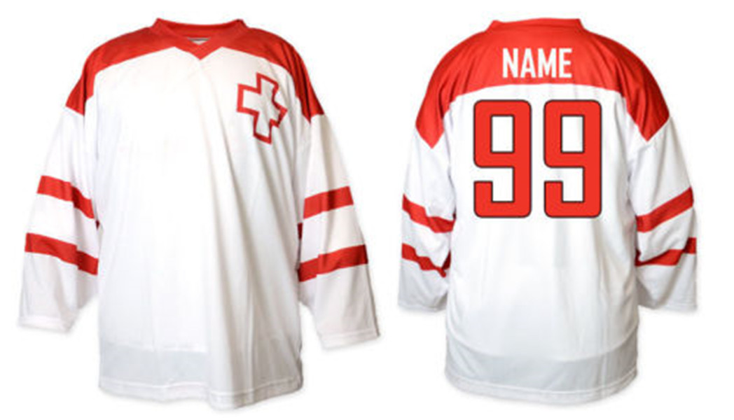 Team Switzerland Ice Hockey Jersey Men's Embroidery Stitched Customize any number and name Jerseys, Red
Team Switzerland Ice Hockey Jersey Men's Embroidery Stitched Customize any number and name Jerseys, Red