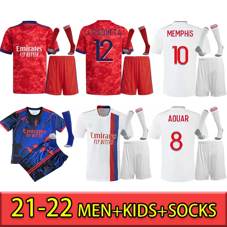 adult kids kit + socks 21 22 Olympique Lyonnais Lyon soccer jerseys 2021 2022 OL TRAORE MEMPHIS football shirts Maillot de foot, Black
adult kids kit + socks 21 22 Olympique Lyonnais Lyon soccer jerseys 2021 2022 OL TRAORE MEMPHIS football shirts Maillot de foot, Black