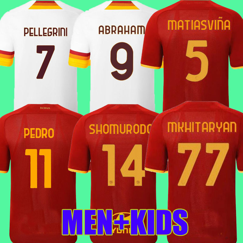 21 22 SHOMURODOV Abraham ROMA Soccer jerseys MatIas Viña home ZANIOLO DZEKO PASTORE rome TOTTI KLUIVERT KOLAROV AS football shirt 2021 2022 Men + Kids kit uniforms tops
21 22 SHOMURODOV Abraham ROMA Soccer jerseys MatIas Viña home ZANIOLO DZEKO PASTORE rome TOTTI KLUIVERT KOLAROV AS football shirt 2021 2022 Men + Kids kit uniforms tops
