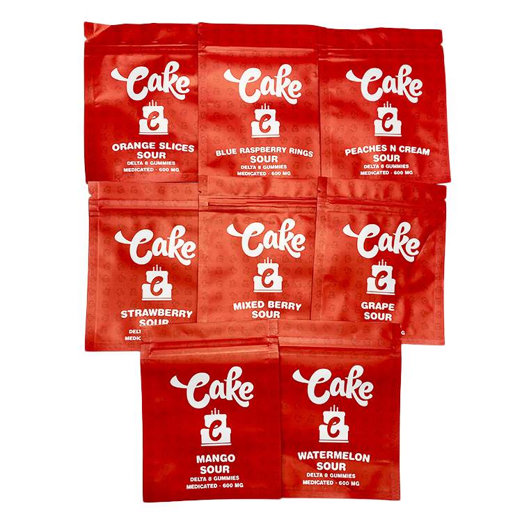 Wholesale edibles mylar bags 600mg cake c watermelon mango grape strawberry peaches delata 8 gummies candy plastic bags smell proof zipper packaging bag
Wholesale edibles mylar bags 600mg cake c watermelon mango grape strawberry peaches delata 8 gummies candy plastic bags smell proof zipper packaging bag