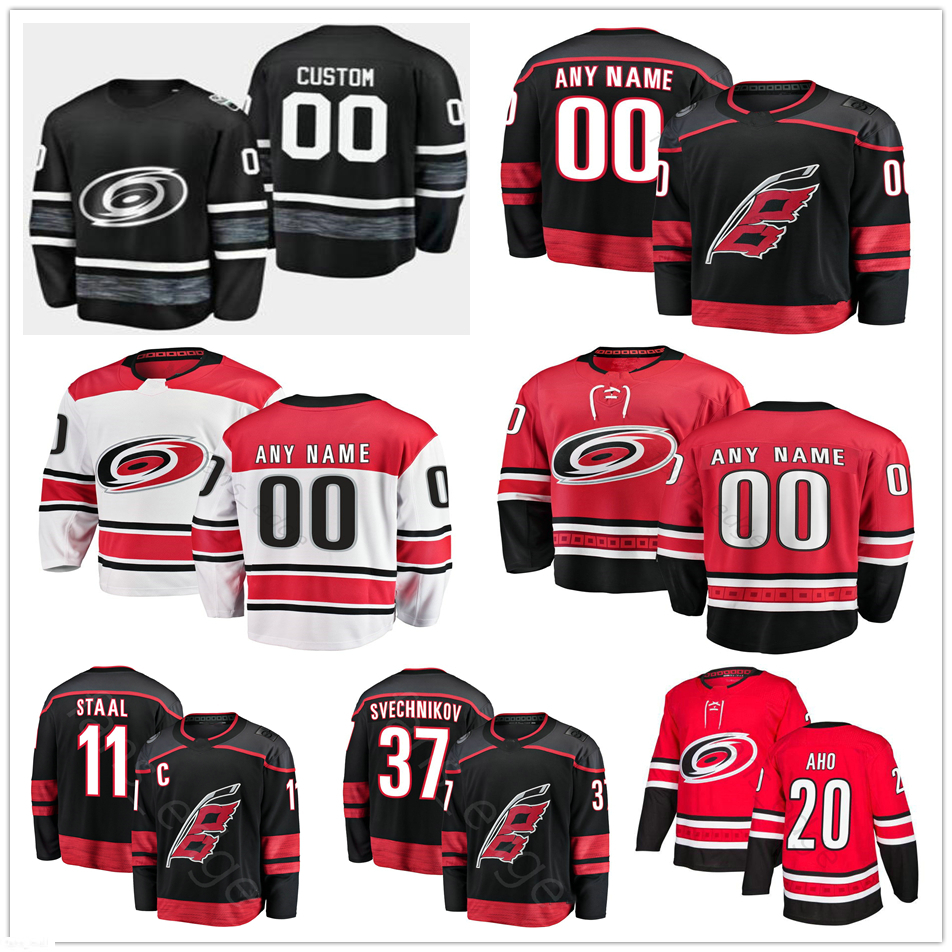Custom Carolina Hurricanes #20 Sebastian Aho 37 Andrei Svechnikov 74 Jaccob Slavin 14 Justin Williams Men Women Kids Youth Hockey Jerseys, Black;red
Custom Carolina Hurricanes #20 Sebastian Aho 37 Andrei Svechnikov 74 Jaccob Slavin 14 Justin Williams Men Women Kids Youth Hockey Jerseys, Black;red
