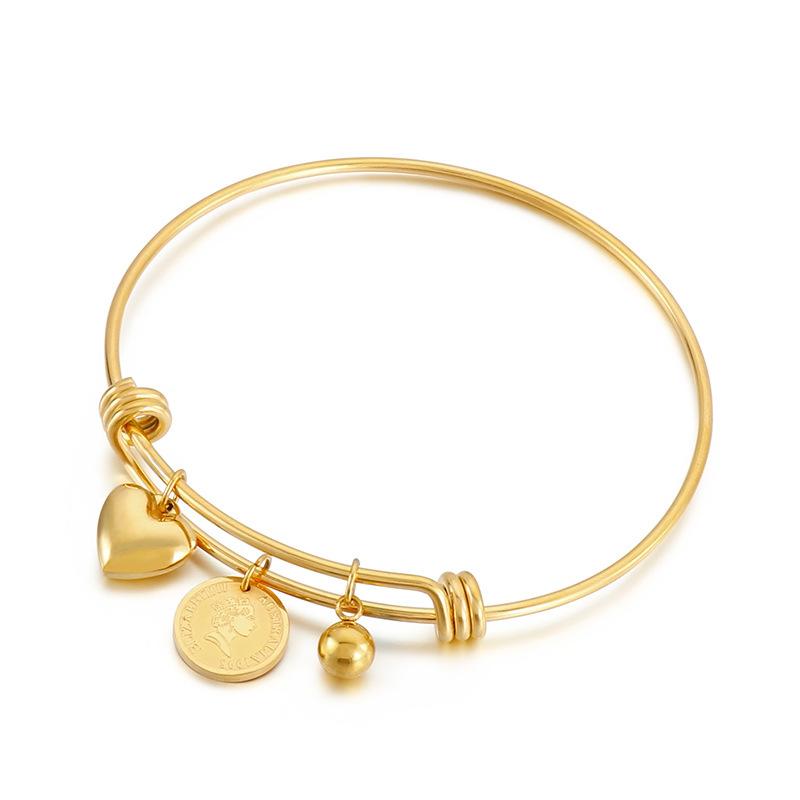 Bangle Stainless Steel Queen Coin Ball Heart Shape For Women Charms Bracelets Jewelry Valentines Gift Luxury
Bangle Stainless Steel Queen Coin Ball Heart Shape For Women Charms Bracelets Jewelry Valentines Gift Luxury