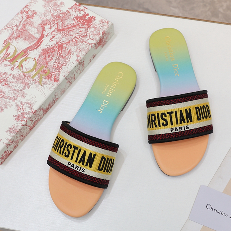 Dior Designer Slides Women Sandals Slippers Sandal Floral Flip Flops Striped Beach Leather Rubber Flower Big head Rainbow letters With Box 35-43
Dior Designer Slides Women Sandals Slippers Sandal Floral Flip Flops Striped Beach Leather Rubber Flower Big head Rainbow letters With Box 35-43