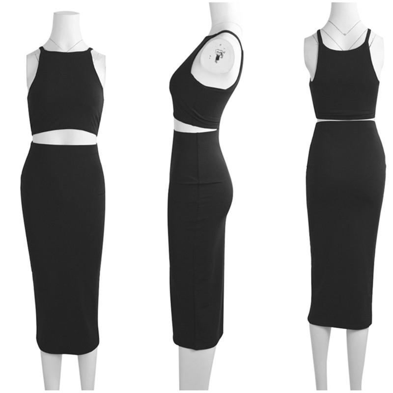 Crop Top And Skirt Two Pieces Dress Set Yellow Club Summer Outfit Sexy Clothes For Women Matching Sets 201102