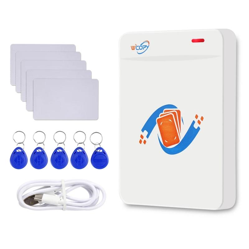Keychains RFID Copier Duplicator Reader Writer 125KHz 13.56MHz USB Programmer Key Fobs UID T5577 Rewritable Support NFC Phone
Keychains RFID Copier Duplicator Reader Writer 125KHz 13.56MHz USB Programmer Key Fobs UID T5577 Rewritable Support NFC Phone