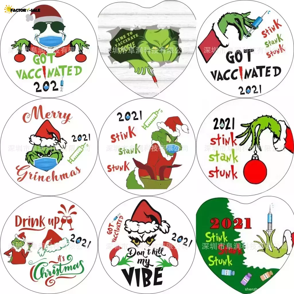 Grinch Quarantine Christmas Ornament Xmas Hanging Ornaments Personalize for Christmas Tree Decor Wearing Mask Designer 2021 FY4832 FS14
Grinch Quarantine Christmas Ornament Xmas Hanging Ornaments Personalize for Christmas Tree Decor Wearing Mask Designer 2021 FY4832 FS14