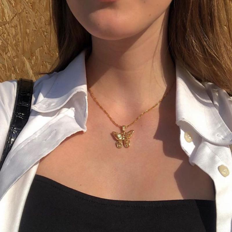 pendant necklaces butterfly statement pendants woman chokers collar stainless steel water wave gold chain boho jewelry friendship gift, Silver
pendant necklaces butterfly statement pendants woman chokers collar stainless steel water wave gold chain boho jewelry friendship gift, Silver