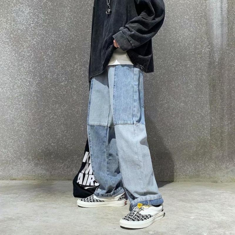Men's Jeans Hip Hop Woman 2021 Autumn Fashion Trousers Casual Oversized Korean Style Streetwear Male Pants