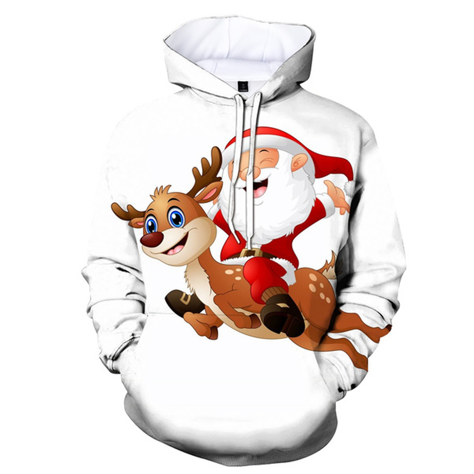 40# Women Men Sweatshirt Unisex Couples 3d Christmas Print Hoodies Tops Shirt Oversized Winter Pullover Sweatshirts Para Mujer 201102