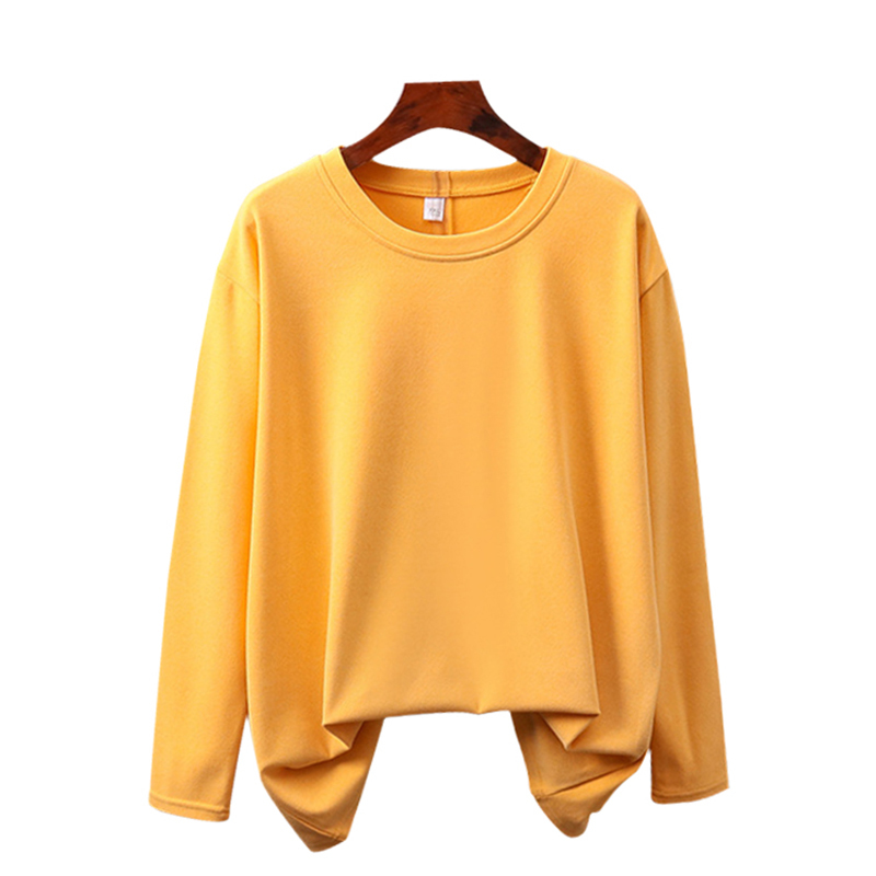 NEEDBO T shirt Women 100% Cotton Long Sleeve 4XL Oversize Sexy Casual t-shirt Women Korea Loose Full Tee Shirt Femme Tops 210310
