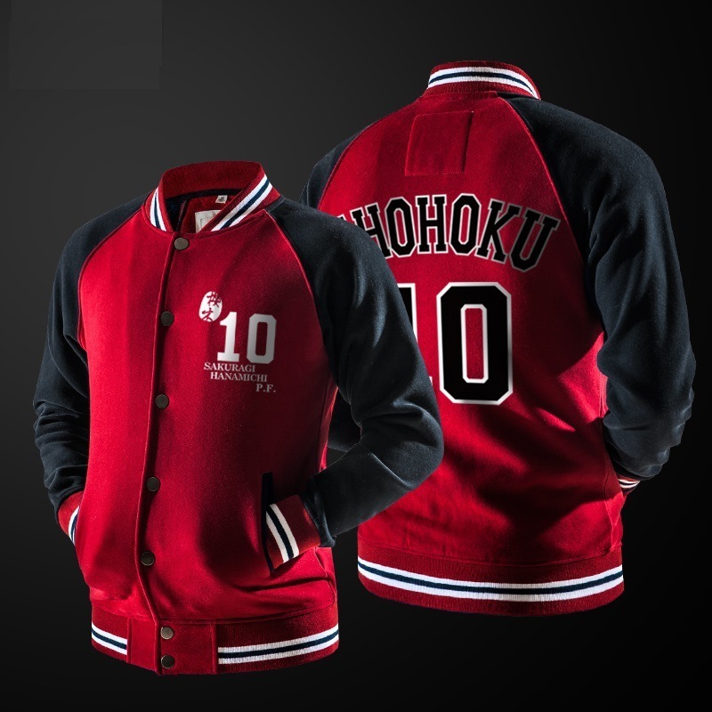 2021 New Anime Suramu Danku Shohoku Basketball Team Cosplay Jacket Hanamichi Sakuragi Fleece Coat Casual Baseball Jackets Sweatshirts X3OY, Black
2021 New Anime Suramu Danku Shohoku Basketball Team Cosplay Jacket Hanamichi Sakuragi Fleece Coat Casual Baseball Jackets Sweatshirts X3OY, Black