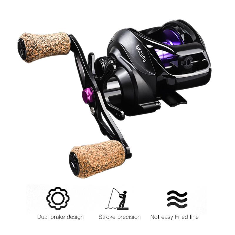 Baitcasting Reel BK2000 Fishing Reel 7.2:1 High Speed 5.5KG Max Drag Magnetic System Wood Handle SaltWater
Baitcasting Reel BK2000 Fishing Reel 7.2:1 High Speed 5.5KG Max Drag Magnetic System Wood Handle SaltWater