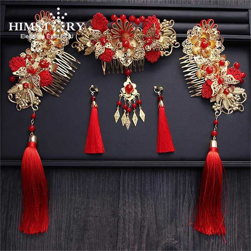 HIMSTORY Handmade Long Tassel Vintage Brides Hair Accessories Chinese Classical Wedding Headdress Jewelry Combs wear 211019
HIMSTORY Handmade Long Tassel Vintage Brides Hair Accessories Chinese Classical Wedding Headdress Jewelry Combs wear 211019