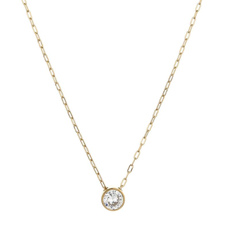 Pendant Necklaces Paper Clip Necklace Round Zircon Choker 316L Stainless Steel Jewelry Collarbone Chain Fashion Party Good Quality
Pendant Necklaces Paper Clip Necklace Round Zircon Choker 316L Stainless Steel Jewelry Collarbone Chain Fashion Party Good Quality