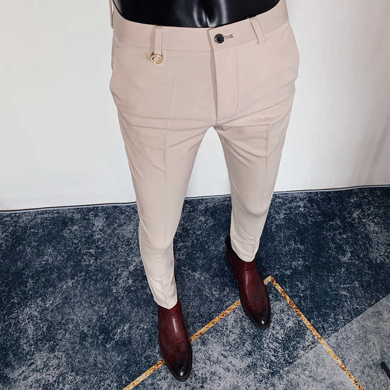 Summer Men's Casual Business Dress Pants Ankle Length Slim Fit Classic Formal Office Social Pants Wedding Party Trousers 210527, Black
Summer Men's Casual Business Dress Pants Ankle Length Slim Fit Classic Formal Office Social Pants Wedding Party Trousers 210527, Black