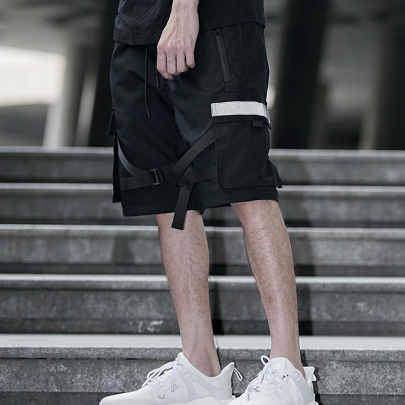 April MOMO Men Summer Knee Length Shorts Trousers Sweatpants Casual Fashion Loose Style Hip Hop Pants Shorts Streetwear Men T200718