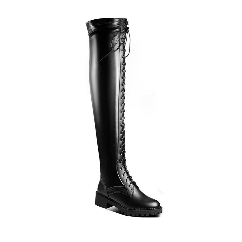 middle heel size knee-high women's 2021 season comfortable square boots tide, Black short
middle heel size knee-high women's 2021 season comfortable square boots tide, Black short